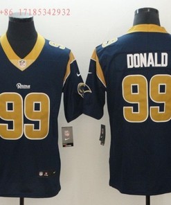 Los Angeles Rams Aaron Donald #99 2020 Nfl Black Jersey Jersey - Robokeg