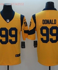 Los Angeles Rams Aaron Donald #99 2020 Nfl Gold Jersey Jersey - Robokeg
