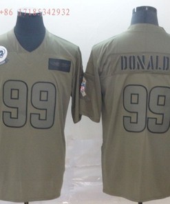 Los Angeles Rams Aaron Donald #99 2020 Nfl Grey Jersey Jersey - Robokeg
