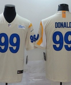 Los Angeles Rams Aaron Donald #99 2020 Nfl White Jersey Jersey - Robokeg