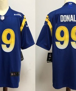 Los Angeles Rams Aaron Donald #99 Nfl 2020 Cobalt Jersey - Robokeg