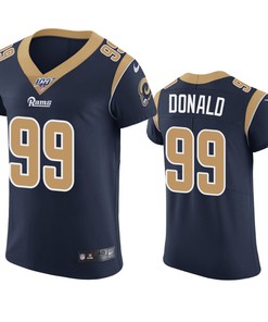 Los Angeles Rams Aaron Donald Navy 100th Season Vapor Elite Jersey - Robokeg