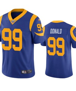 Los Angeles Rams Aaron Donald Royal 100th Season Vapor Limited Jersey - Robokeg