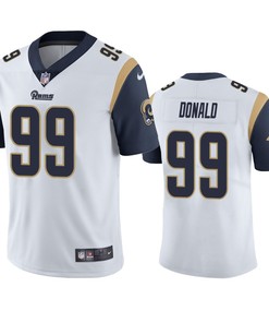 Los Angeles Rams Aaron Donald White Vapor Untouchable Limited Jersey - Robokeg