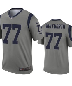 Los Angeles Rams Andrew Whitworth Gray Inverted Legend Jersey - Robokeg