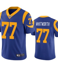 Los Angeles Rams Andrew Whitworth Royal 100th Season Vapor Limited Jersey - Robokeg