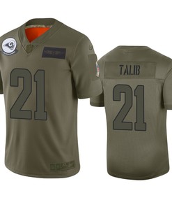 Los Angeles Rams Aqib Talib Camo 2019 Salute To Service Limited Jersey - Robokeg