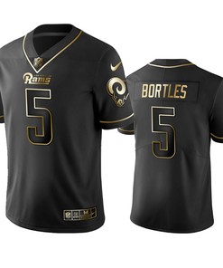 Los Angeles Rams Blake Bortles Black Golden Edition 2019 Vapor Untouchable Limited Jersey - Mens - Robokeg