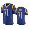 Los Angeles Rams Bobby Evans 2019 Nfl Draft Royal Vapor Limited Jersey - Robokeg