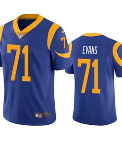 Los Angeles Rams Bobby Evans 2019 Nfl Draft Royal Vapor Limited Jersey - Robokeg