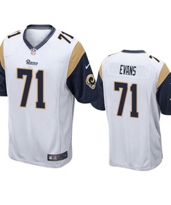 Los Angeles Rams Bobby Evans 2019 Nfl Draft White Game Jersey - Robokeg