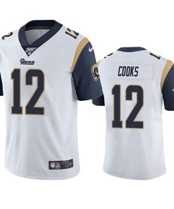 Los Angeles Rams Brandin Cooks White 100th Season Vapor Limited Jersey - Robokeg