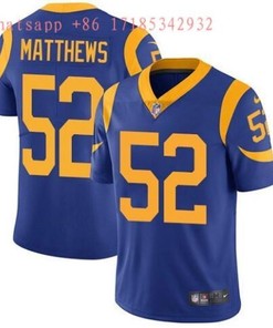 Los Angeles Rams Clay Matthews Iii #52 2020 Nfl Blue Jersey Jersey - Robokeg