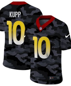 Los Angeles Rams Cooper Kupp #10 Nfl 2020 Camo Black Jersey - Robokeg