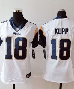 Los Angeles Rams Cooper Kupp #18 Nfl 2020 White Womens Jersey - Robokeg