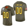 Los Angeles Rams Custom 2019 Salute To Service Nfl 100 Mens Jersey Metallic - Robokeg