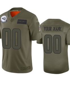 Los Angeles Rams Custom Camo 2019 Salute To Service Limited Jersey - Robokeg