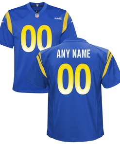 Los Angeles Rams Custom Game Jersey - Royal Custom Jerseys Nfl - Robokeg