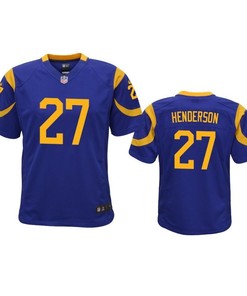 Los Angeles Rams Darrell Henderson 2019 Nfl Draft Royal Game Youth Jersey - Robokeg