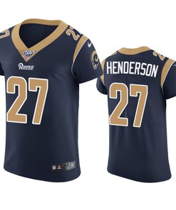 Los Angeles Rams Darrell Henderson Navy 100th Season Vapor Elite Jersey - Robokeg