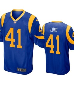 Los Angeles Rams David Long 2019 Nfl Draft Royal Game Jersey - Robokeg