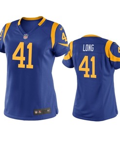 Los Angeles Rams David Long 2019 Nfl Draft Royal Game Womens Jersey - Robokeg