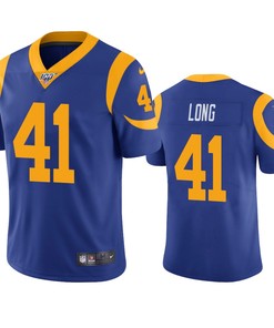 Los Angeles Rams David Long Royal 100th Season Vapor Limited Jersey - Robokeg