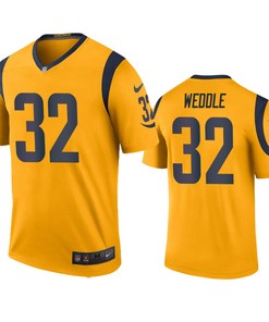 Los Angeles Rams Eric Weddle Gold Color Rush Legend Jersey - Robokeg