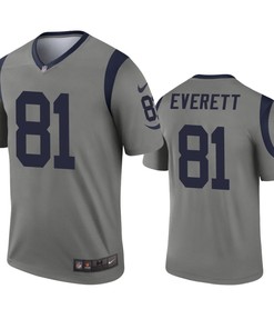 Los Angeles Rams Gerald Everett Gray Inverted Legend Jersey - Robokeg