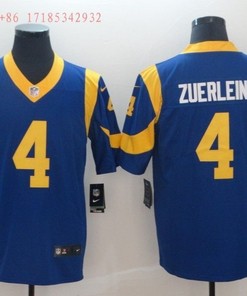Los Angeles Rams Greg Zuerlein #4 2020 Nfl Blue Jersey Jersey - Robokeg