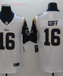 Los Angeles Rams Jared Goff #16 2020 Nfl Black Jersey Jersey - Robokeg