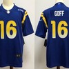 Los Angeles Rams Jared Goff #16 2020 Nfl Blue Jersey Jersey - Robokeg