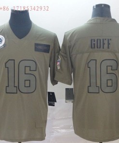 Los Angeles Rams Jared Goff #16 2020 Nfl Grey Jersey Jersey - Robokeg