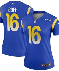 Los Angeles Rams Jared Goff #16 Nfl 2020 Navy Blue Womens Jersey - Robokeg