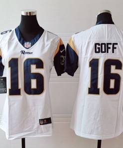 Los Angeles Rams Jared Goff #16 Nfl 2020 White Womens Jersey - Robokeg
