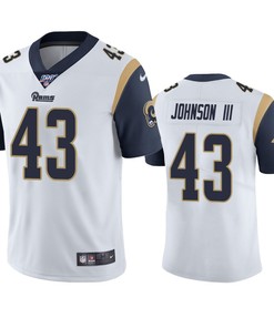 Los Angeles Rams John Johnson White 100th Season Vapor Limited Jersey - Robokeg