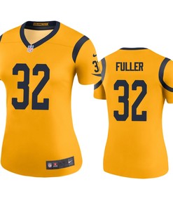 Los Angeles Rams Jordan Fuller Gold Color Rush Legend Jersey - Womens - Robokeg