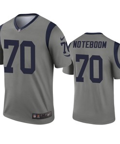 Los Angeles Rams Joseph Noteboom Gray Inverted Legend Jersey - Robokeg