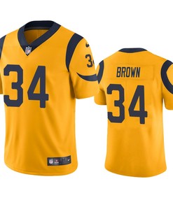 Los Angeles Rams Malcolm Brown Gold Nike Color Rush Limited Jersey - Robokeg