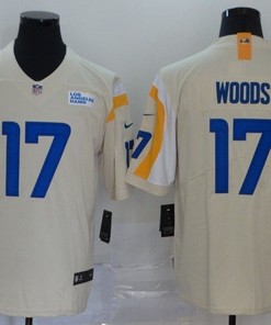 Los Angeles Rams Robert Woods #17 Nfl 2020 Beige Jersey - Robokeg