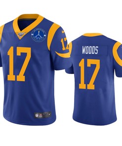 Los Angeles Rams Robert Woods Royal 100th Season L.a. Coliseum Patch Jersey - Robokeg