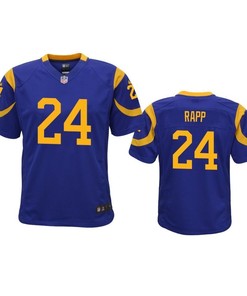 Los Angeles Rams Taylor Rapp 2019 Nfl Draft Royal Game Youth Jersey - Robokeg