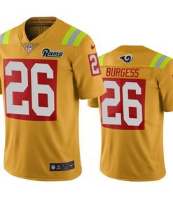 Los Angeles Rams Terrell Burgess Gold City Edition Vapor Limited Jersey - Robokeg