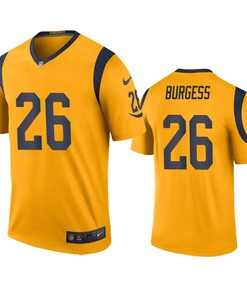 Los Angeles Rams Terrell Burgess Gold Color Rush Legend Jersey - Robokeg