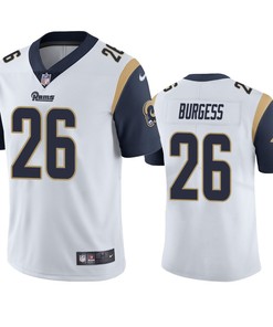 Los Angeles Rams Terrell Burgess White Vapor Limited Jersey - Robokeg
