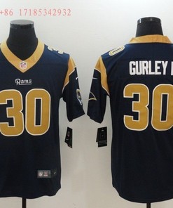 Los Angeles Rams Todd Gurley Ii #30 2020 Nfl Black Jersey Jersey - Robokeg