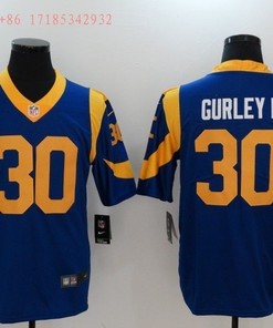 Los Angeles Rams Todd Gurley Ii #30 2020 Nfl Blue Jersey Jersey - Robokeg