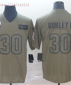 Los Angeles Rams Todd Gurley Ii #30 2020 Nfl Grey Jersey Jersey - Robokeg