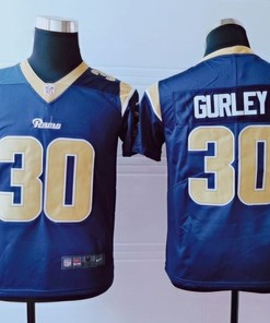 Los Angeles Rams Todd Gurley Ii #30 Nfl 2020 Dark Blue Jersey - Robokeg