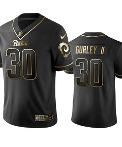 Los Angeles Rams Todd Gurley Ii Black Golden Edition 2019 Vapor Untouchable Limited Jersey - Mens - Robokeg